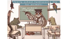 Yearly animal fundraising day in schools petition
