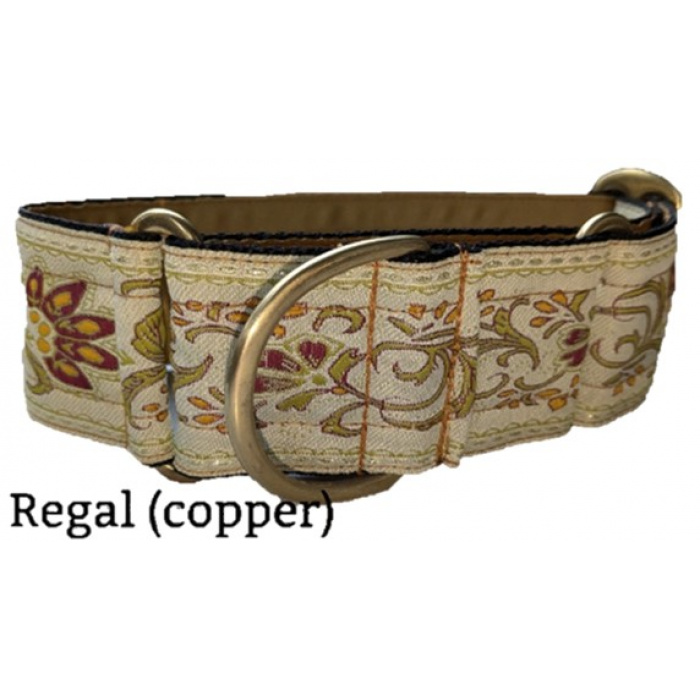 50mm (2") Regal (Copper) Sighthound Martingale Collar by Kitsch Collars
